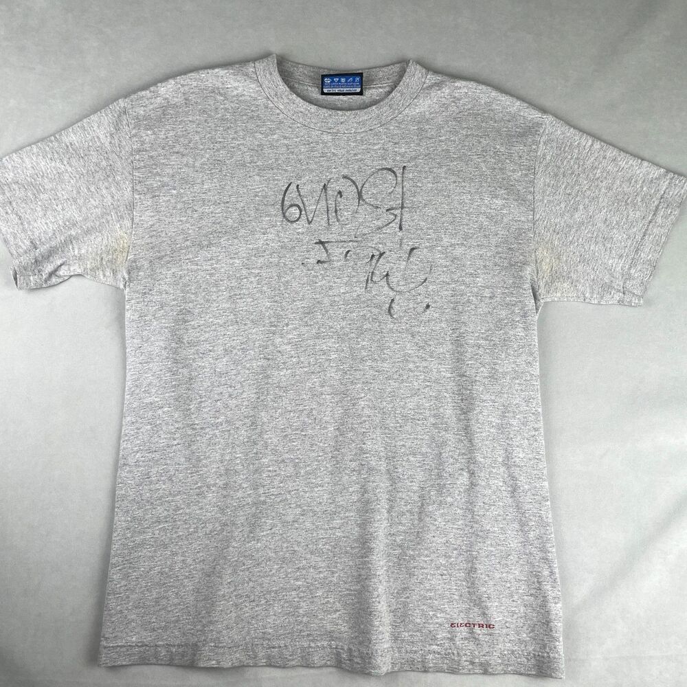 Vintage Electric Volt Shirt Sz M Signed by Ghostface Killah 2006 USA Wu Tang Y2K
